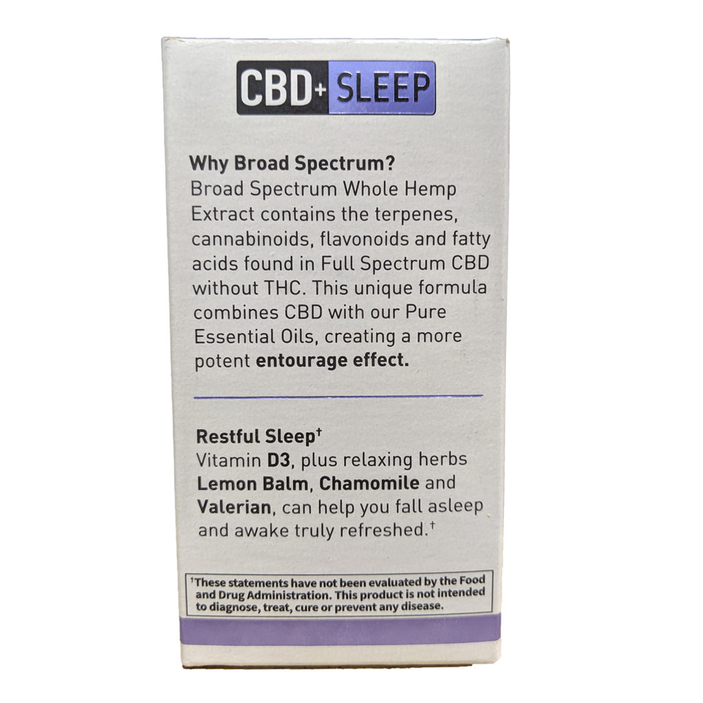Garden of Life Dr. Formulated CBD+ Sleep 15mg Softgels, 30 Count Hemp